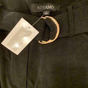 Intermix high-waisted pants with belt